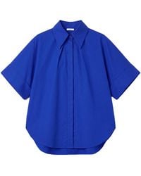 Arto. - Be Bright & Excited Cuff Short Sleeve Flared Shirt - Lyst