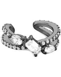 SALLY SKOUFIS - Baguette Ear Cuff With Made Cz Diamond Stimulant - Lyst