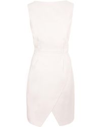 AVENUE No.29 - Round Neckline Wrap Midi Dress - Lyst