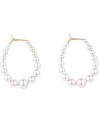 Oana Savu - Bridal And Pearls Oval Wedding Earrings - Lyst
