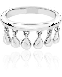 Lucy Quartermaine - Solid Sterling Tear Drop Ring - Lyst