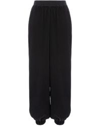 Silvia Serban - Pleated Voile Harem Trousers - Lyst