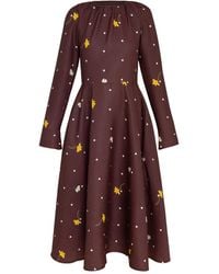 RainSisters - Fit & Flare Long Sleeve Midi Dress: Vintage Flare - Lyst