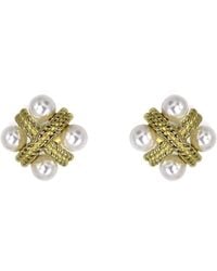 VicStoneNYC Fine Jewelry - Antique Pearl Stud Earrings - Lyst