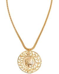 Caramel Vintage Jewellery - Laurel Coin Medallion Necklace - Lyst