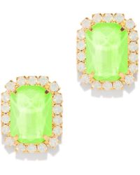 The Pink Reef - Neon Gem Stud - Lyst