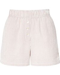 Nudea - Seersucker Button Boxer - Lyst