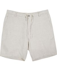 lords of harlech - Neutrals Devonshire Linen Short - Lyst