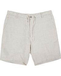lords of harlech - Neutrals Devonshire Linen Short - Lyst
