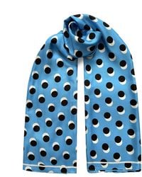 INGMARSON - Oversized Polka Dot Silk Scarf - Lyst