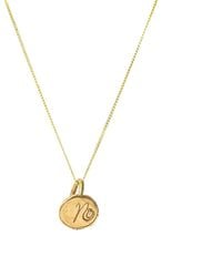 Lily Flo Jewellery - 14K Solid Initial Dot Necklace - Lyst