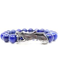 Shar Oke - Lapis Lazuli Dragon Beaded Bracelet - Lyst