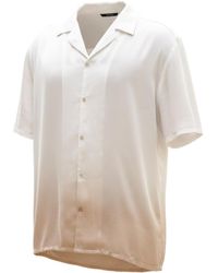 ORIGIN OF HEARTS - Neutrals Solaya Hand-Dyed Satin Resort Shirt - Lyst