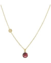 Auree - Salina Vermeil Disc & Garnet Necklace - Lyst