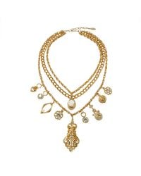 Caramel Vintage Jewellery - Vintage Plated Lilibeth Necklace - Lyst