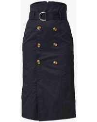 Smart and Joy - Straight Double-Breasted Skirt - Lyst