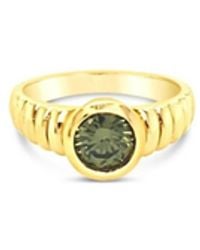 Lutiro - Round Stone Ring Peridot - Lyst