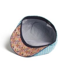 Dasmarca Hats - Lloyd Stripe Peaked Summer Italian Linen Bakerboy Newsboy Cap - Lyst