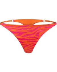 Ekcentrik - Wild Sunrise Satin Thongs - Lyst