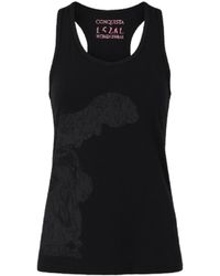 Conquista - Graphic Tank Top – Modern Minimalism With An Artistic Edge - Lyst