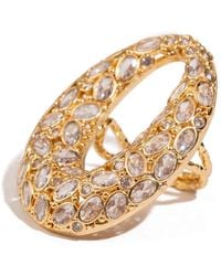 Ebru Jewelry - Celestial Radiance Swarovski Crystal Chunky Adjustable Ring - Lyst