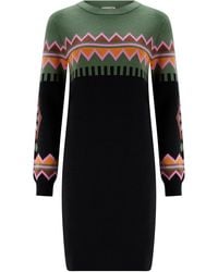 Sugarhill - Verity Knitted Short Dress Fairisle - Lyst