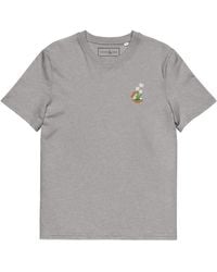 Anchor and Crew - Heather Tulip Garden Dystopia Organic Cotton Embroidered T-Shirt - Lyst