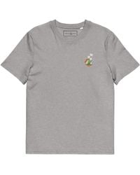 Anchor and Crew - Heather Tulip Garden Dystopia Organic Cotton Embroidered T-Shirt - Lyst