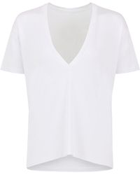 Earth Body - Theory Drop V-Neck Soft And Light Modal Tee - Lyst