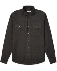 Burrows and Hare - Linen Pockets Shirt - Lyst