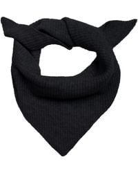 Paul James Knitwear - Lambswool Ember Ribbed Triangle Scarf - Lyst