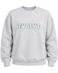 Nooltrends - Evolve Varsity Embroidered Sweatshirt - Lyst