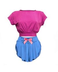 Loreen Label - Open Back Top & Butterfly Shorts - Lyst