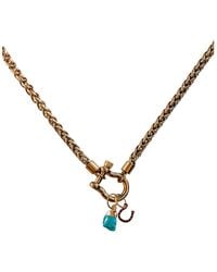 Babaloo - Cable Carabiner Charm Necklace - Lyst
