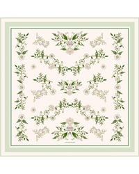 Jessie Zhao New York - Neutrals Lily Garden Double Sided Silk Scarf - Lyst