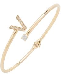 LÁTELITA London - Initial Bangle V - Lyst