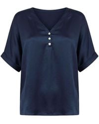 James Lakeland - Button Detail Relaxed Fit Top - Lyst