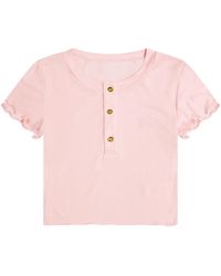 Cloud Haven - Dainty Tee With Logo Buttons - Lyst