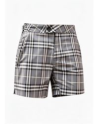 Vayla - Long Length Checkered Swim Shorts - Lyst