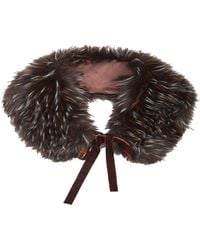 Saachi - Faux Fur Tie Collar - Lyst