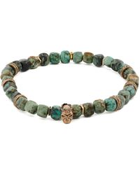 Ebru Jewelry - King Skull Stone Good Fortune Beaded Bracelet - Lyst
