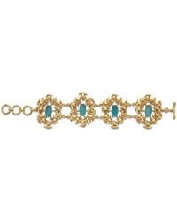 Dhwani Bansal - Adjustable Keri Bracelet With Topaz Glass Gems - Lyst