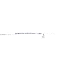 BLOOMTINE | Earth Angel HQ - Illuminess Premium Sterling Diamond Bar Bracelet - Lyst
