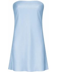Lily Rou - Sky Bandeau Mini Silk Slip Dress - Lyst