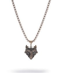 Ebru Jewelry - Wolf Guardian Necklace - Lyst