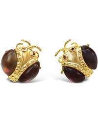Bellus Domina - Scarab Earrings - Lyst