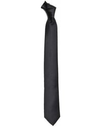DAVID WEJ - Plain Satin Tie – Charcoal - Lyst