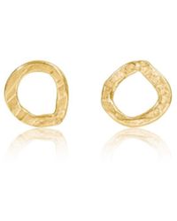Lily Flo Jewellery - Solid Circle Stud Earrings - Lyst