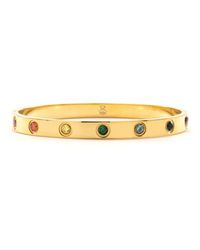 Seven Saints - Chakra Healing Stone Bangle, Over Stainless Steel - Lyst