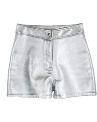 Paloma Lira - Silver Leather Shorts - Lyst